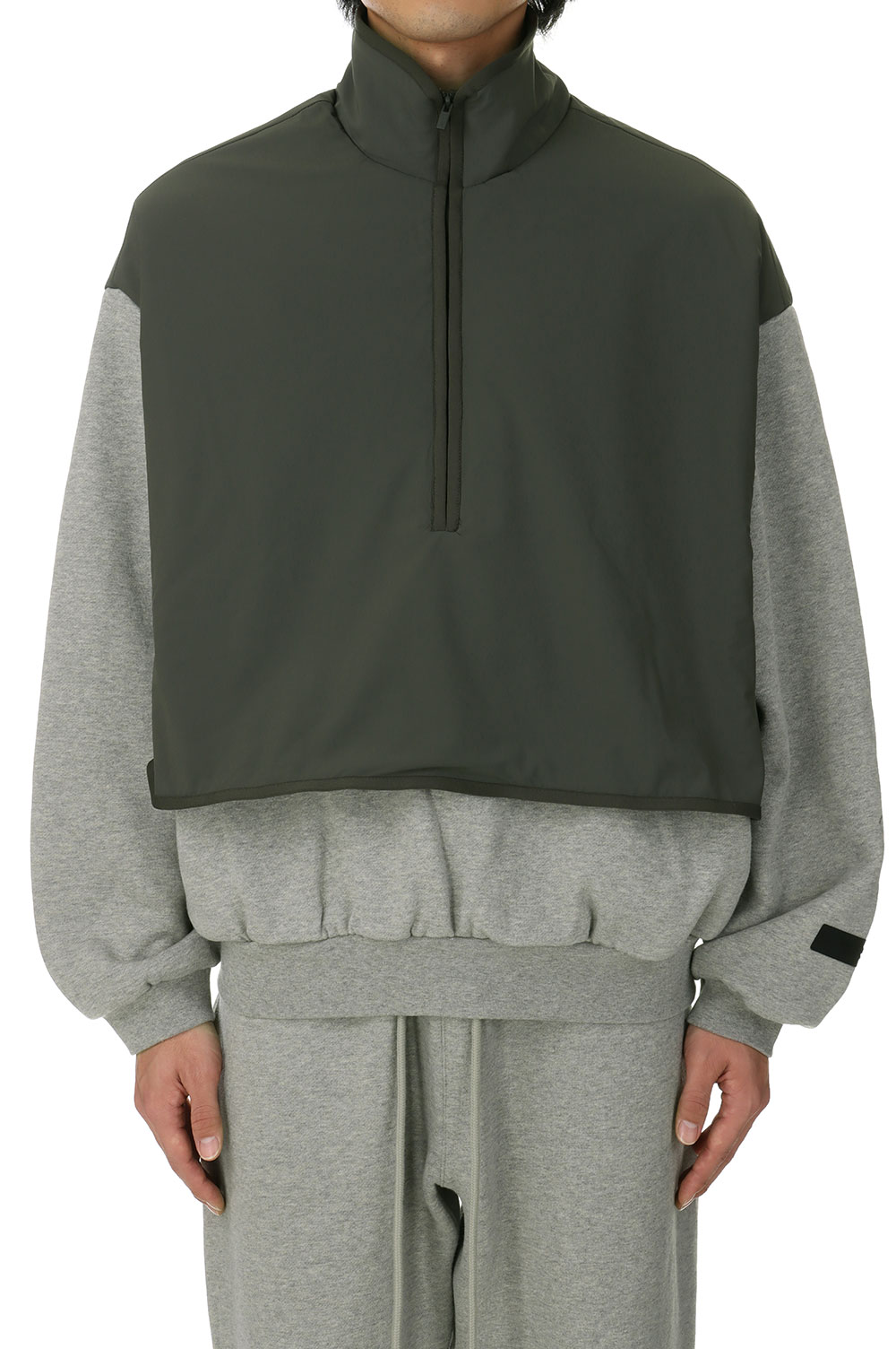 樂天商城 - Nylon Fleece Mockneck Sweater/Dark Heather / Ink(202SP244303F) ESSENTIALS(エッセンシャルズ)