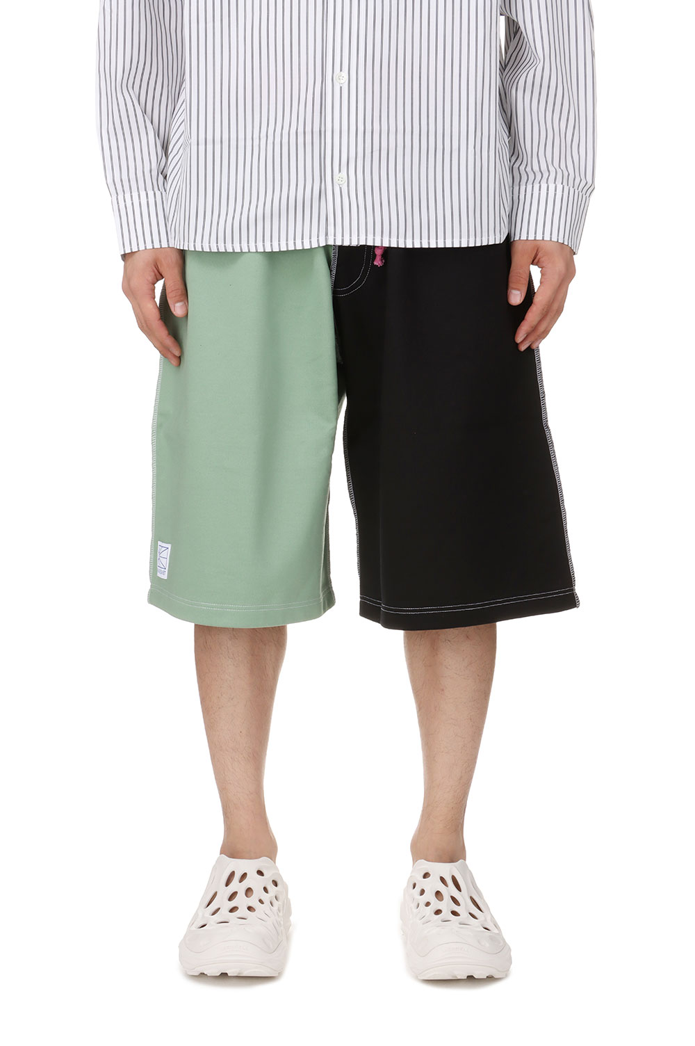 Rakuten - 【P10倍】MEN MIX SWEAT SHORTS KNIT / KHAKI(PACC14P010) RASSVET(ラスベート)