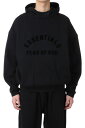 Nylon Fleece Hoodie/Jet Black(202SP244314F) ESSENTIALS(GbZVY)