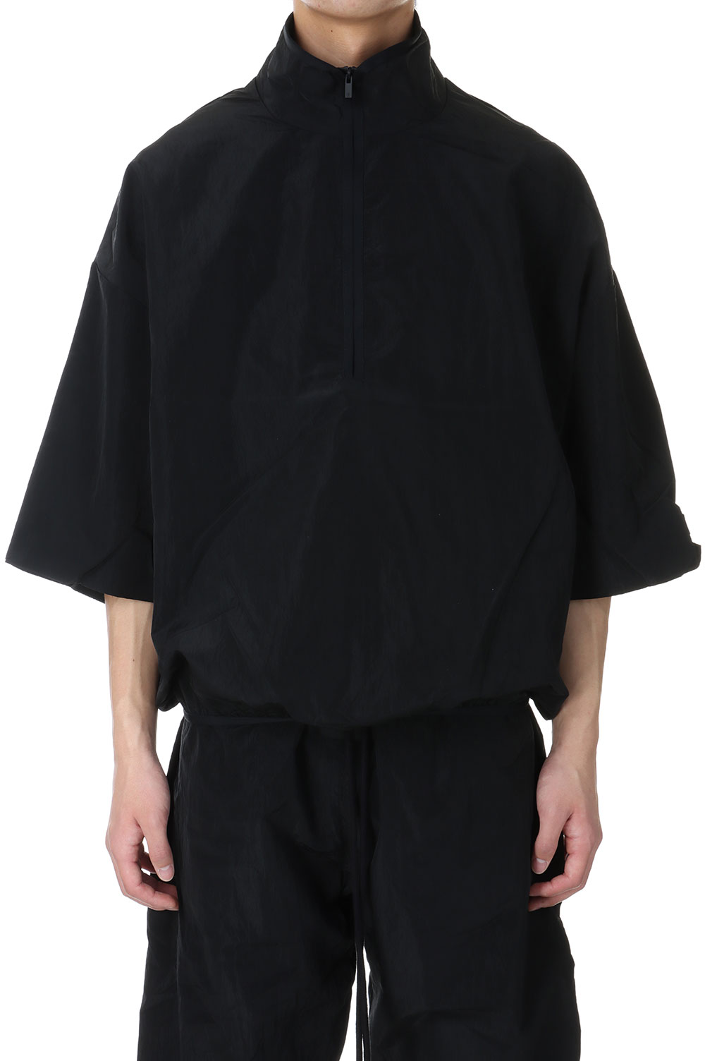 Rakuten - 【P10倍】Halfzip Mockneck Shirt/Jet Black(186SP244054F) ESSENTIALS(エッセンシャルズ)