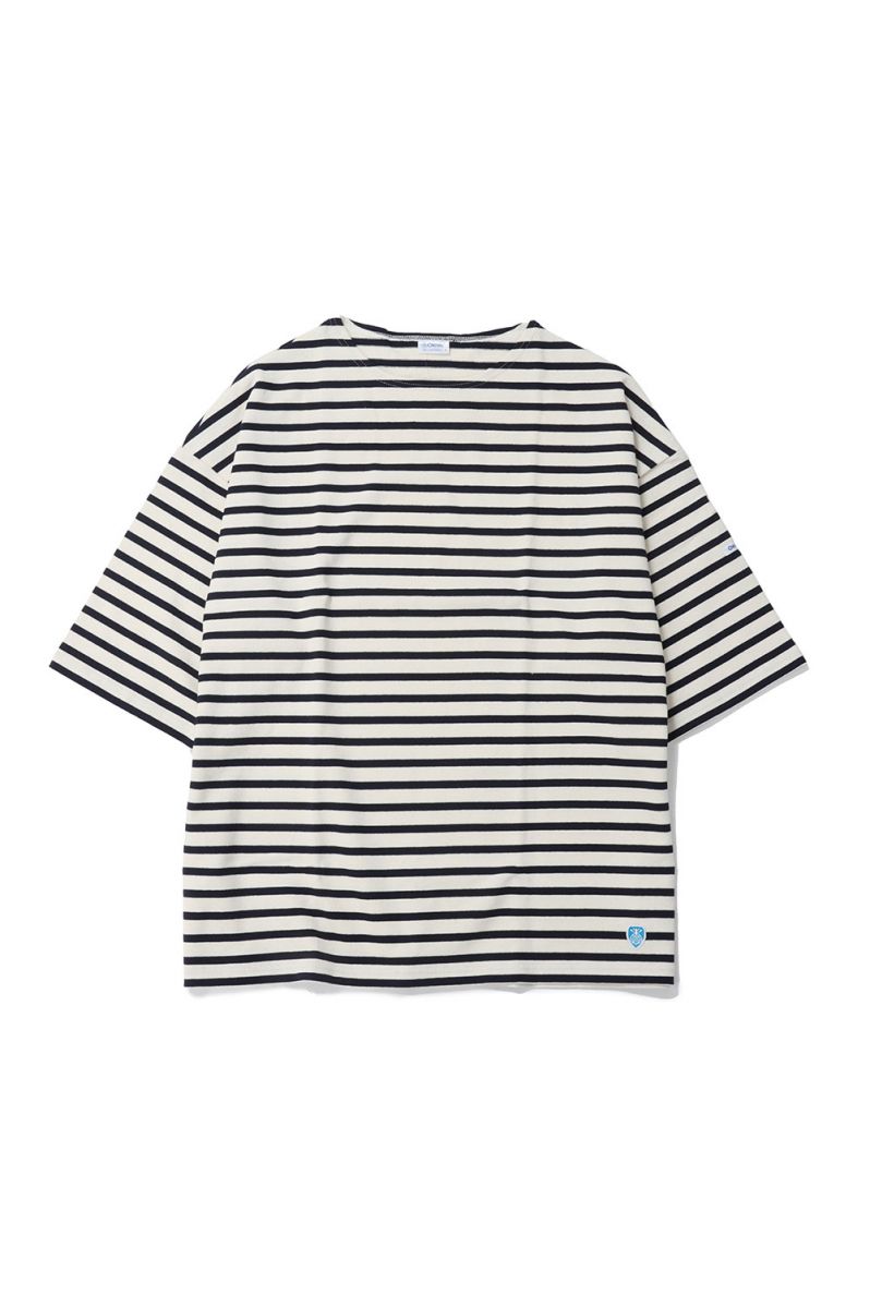 WIDE BODY BOAT NECK S/S P.O. - ECRU / MARINE (#B263) ORCIVAL - Men -(オーシバル)
ITEMPRICE