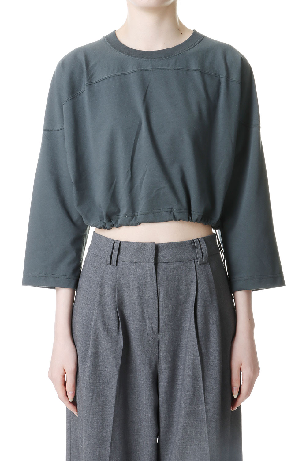 樂天商城 - COTTON SHORT FOOTBALL T SHIRTS / CHARCOAL(24SCT-#237L) Jane Smith(ジェーンスミス)