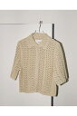 【16時までのご注文で最短翌日発送】Lace Knit Shirts -IVORY(12210503) Todayful(トゥデイフル)