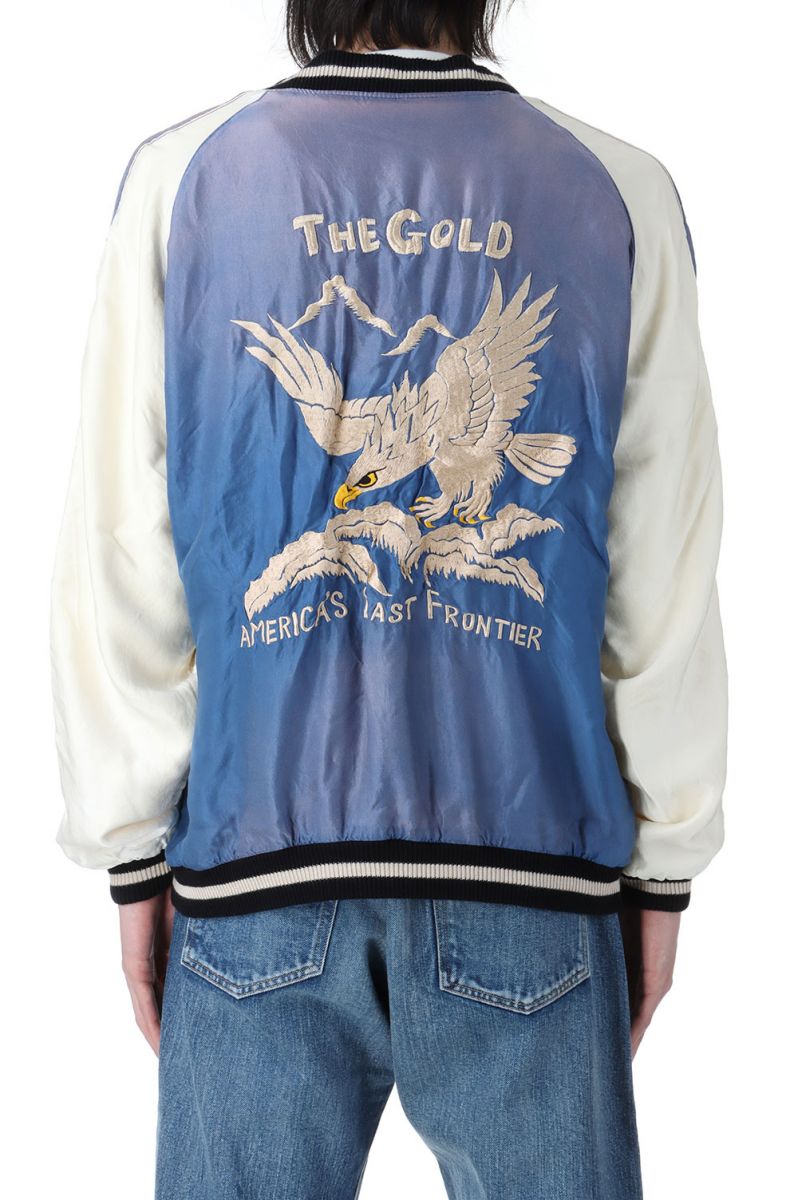 楽天Deepinsideinc.StoreSOUVENIR JACKET ’’ALASKA’’AGED MODEL - BLUE （GL15481） Gold（ゴールド）