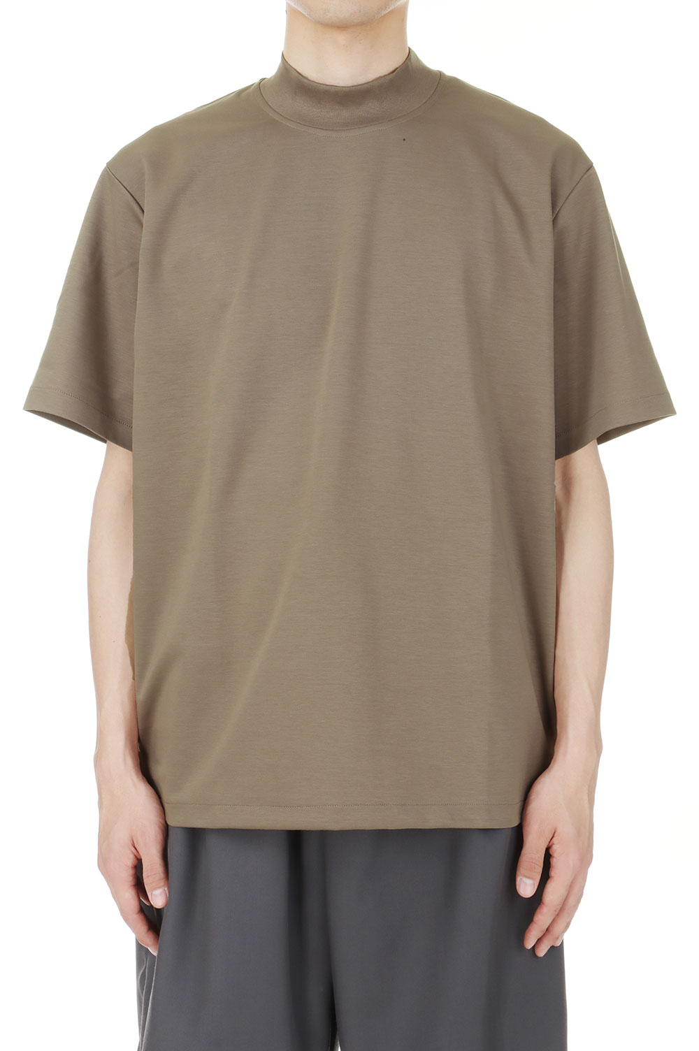 樂天商城 - MOCK NECK T-SHIRT(W-014-8009)-L.Brown- WEWILL(ウィーウィル)