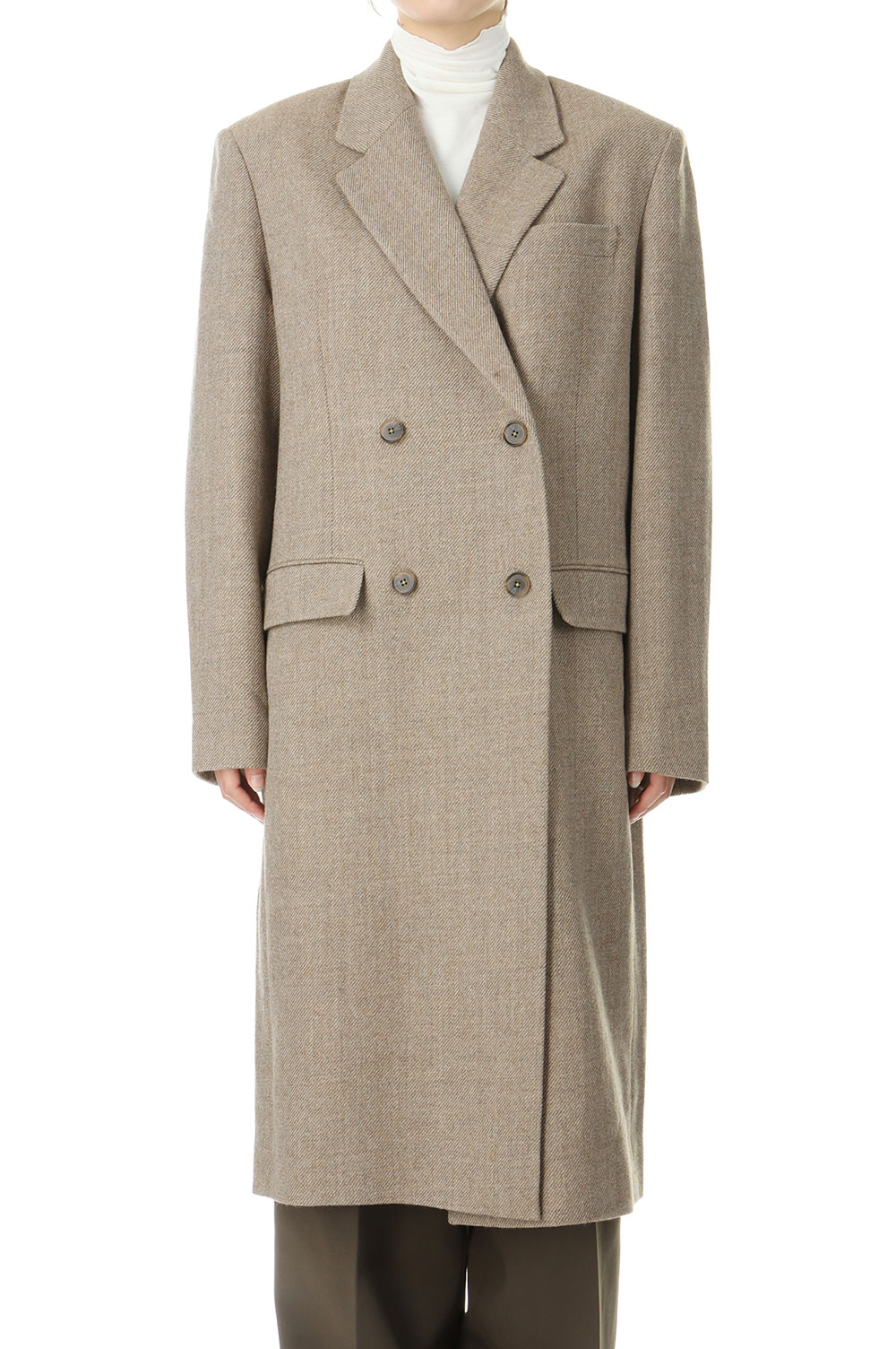 Rakuten - Wool100% Chester Coat -GRAY BEIGE (12420002) Todayful(トゥデイフル)