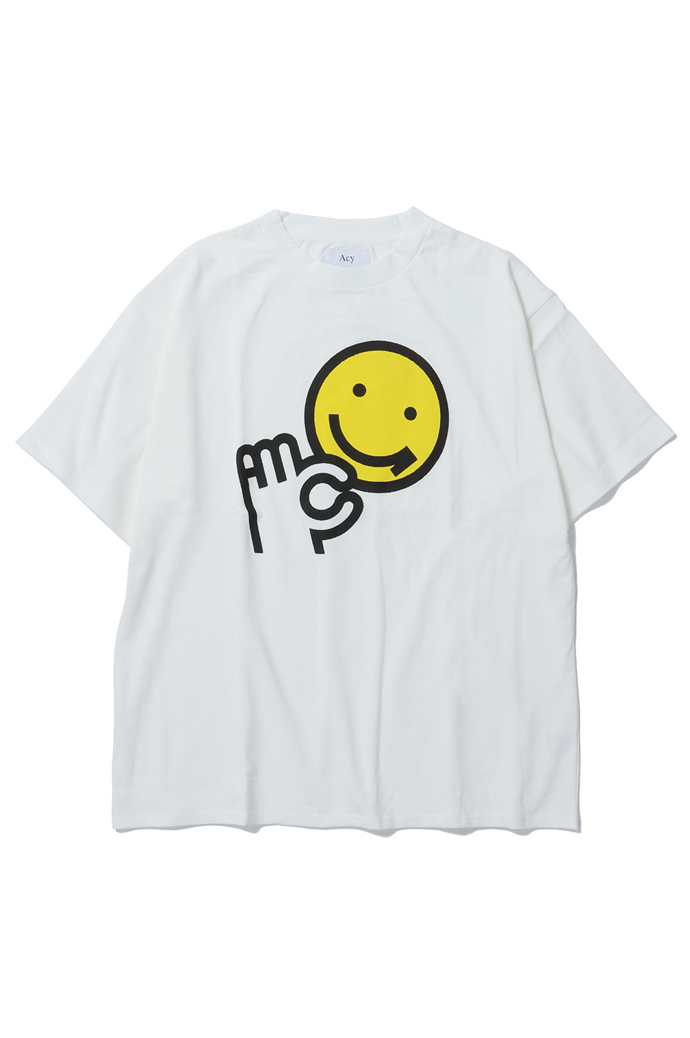 樂天商城 - SMILEy TEE - WHITE (ACY-24SS-008) Acy(エイシー)
