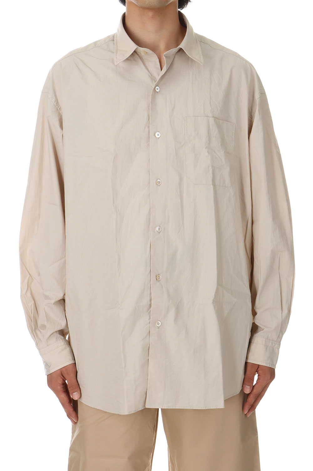 CLASSIC SHIRT / BEIGE (PC-016-2475) Porter Classic(ポータークラシック)