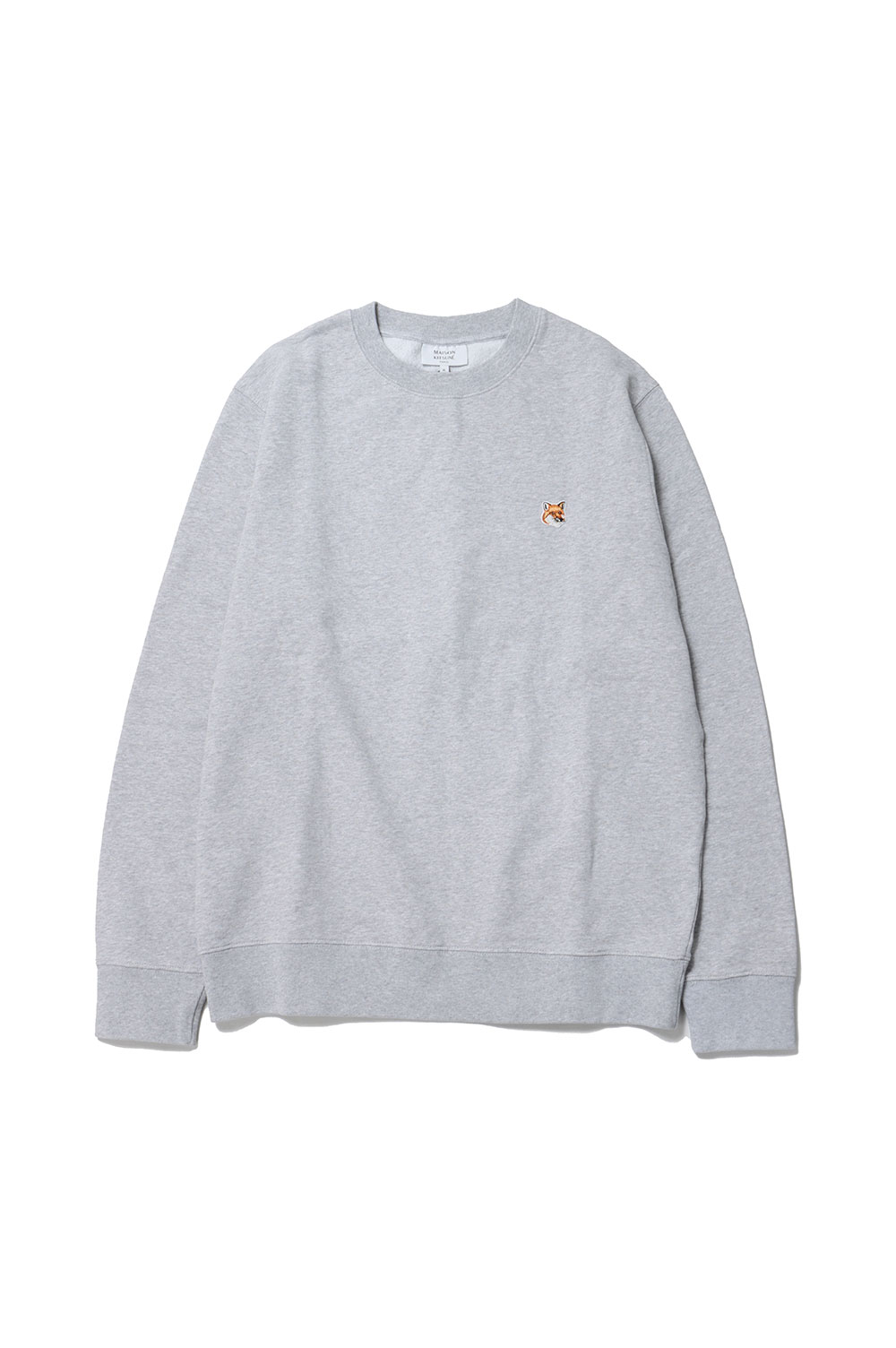 Rakuten - 【P10倍】FOX HEAD PATCH REGULAR SWEATSHIRT - LIGHT GREY MELANGE(LM00301KM0001) Maison Kitsune -Men-(メゾンキツネ)