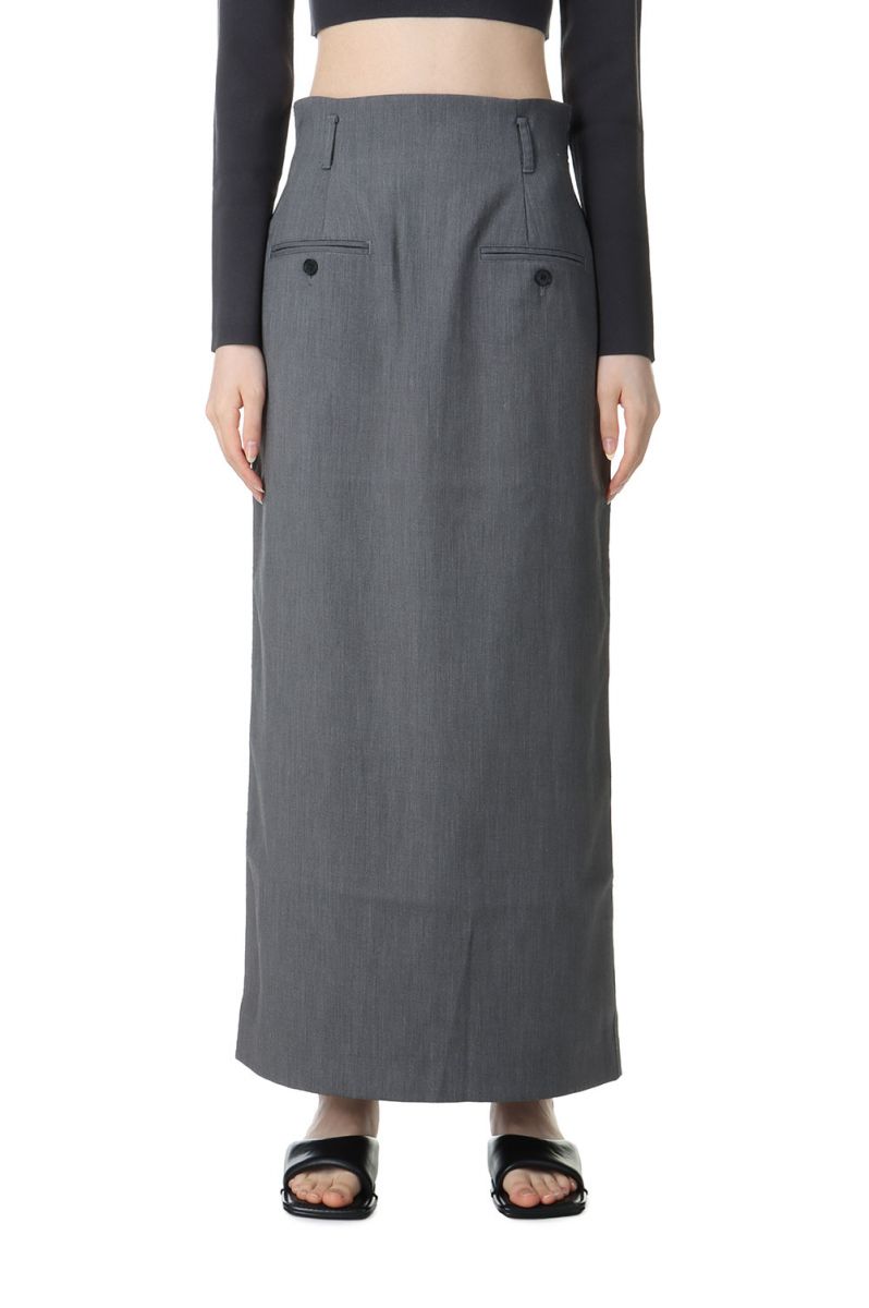 Twill Pocket Skirt -CHARCOAL GRAY (62410803) anuke(アンヌーク)