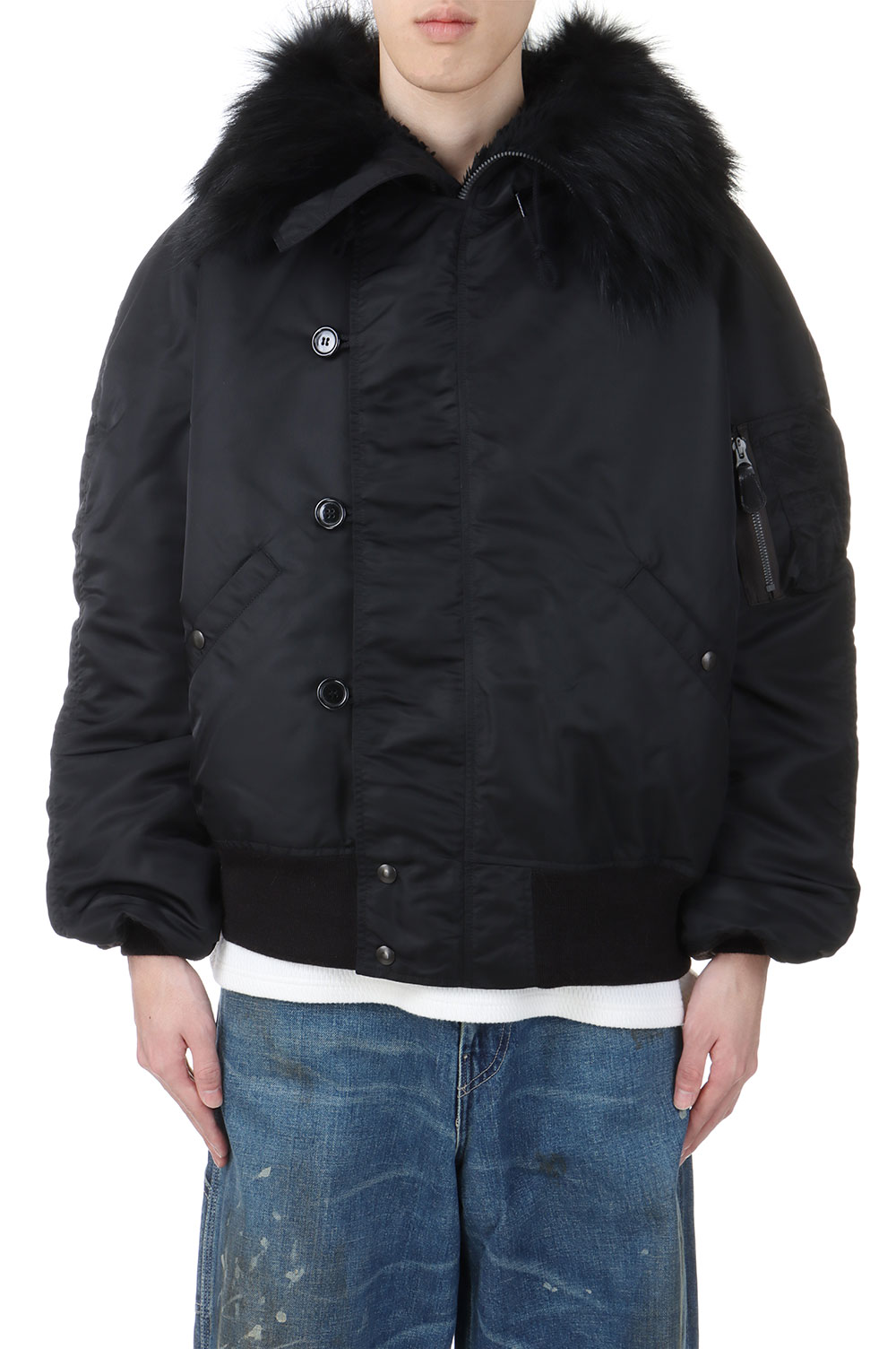 CLIMASHIELD PADDING N-2B - BLACK (GL15555) Gold(ゴールド)