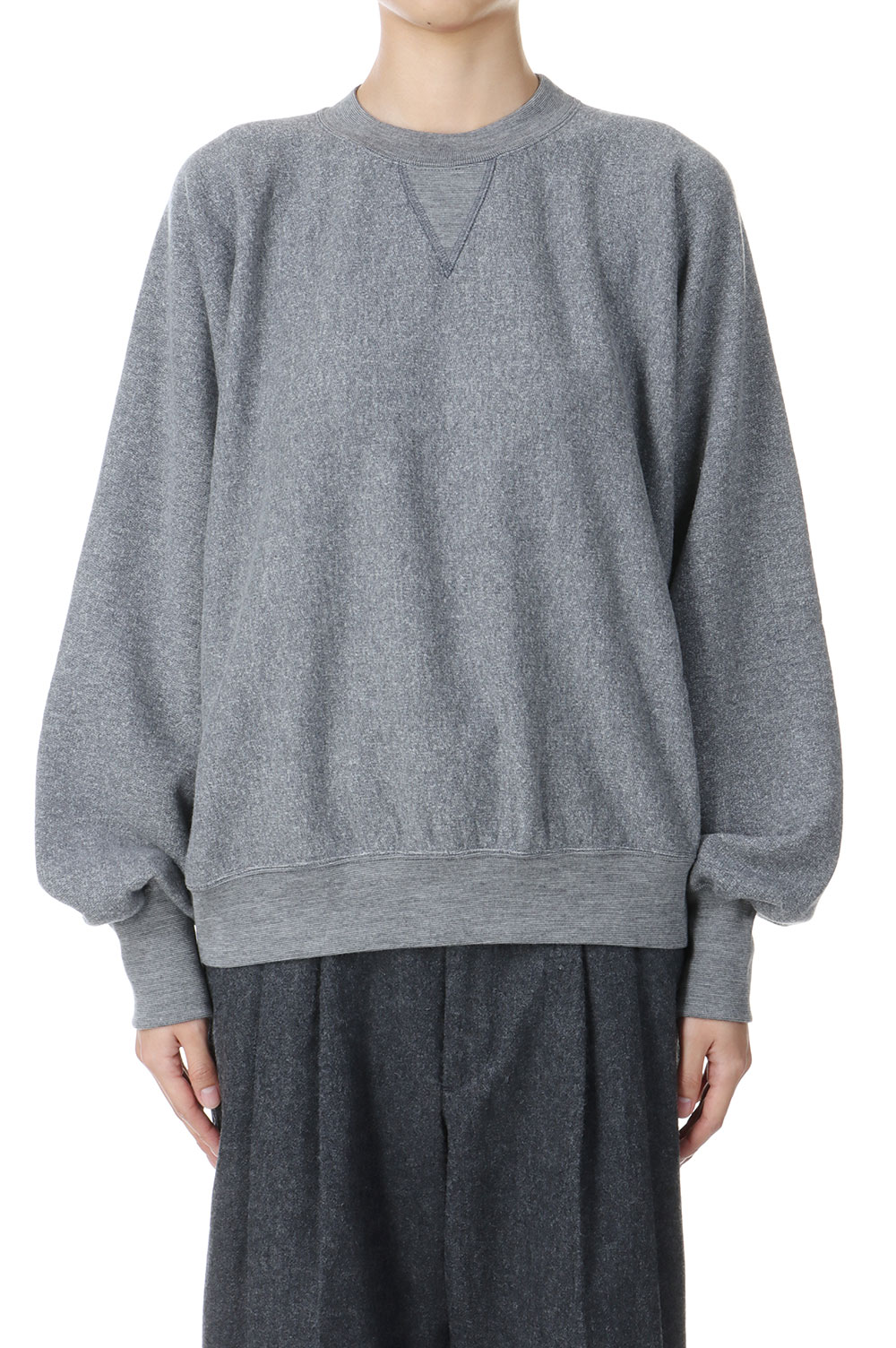 Rakuten - 【P10倍】COTTON WOOL SWEATSHIRT -GRAY (24AMSCU10) Shinzone(シンゾーン)