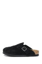 Boston / Suede Leather / Narrow - BLACK (~24.5cm) Birkenstock -Women-(ビルケンシュトック)