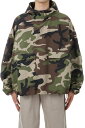 【SALE / 40%OFF】MILITARY NYLON HOODED ANORAK / WOODLAND CAMO(202BT244788F) ESSENT...