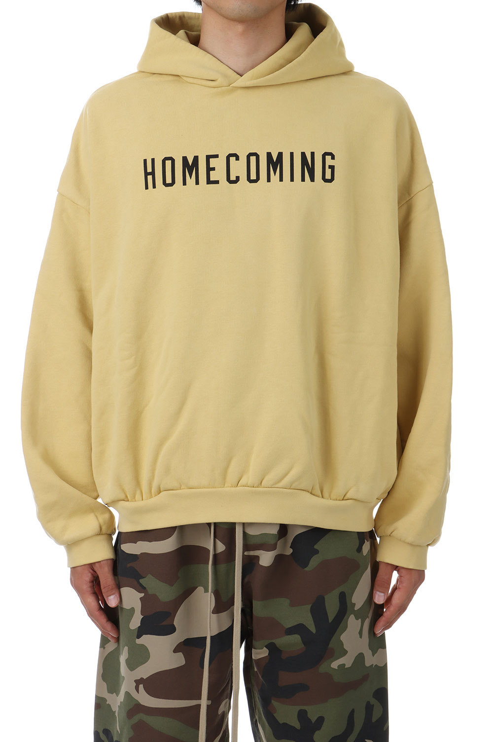 樂天商城 - HEAVY FLEECE HOODIE / AMBER(192BT244813F) ESSENTIALS(エッセンシャルズ)