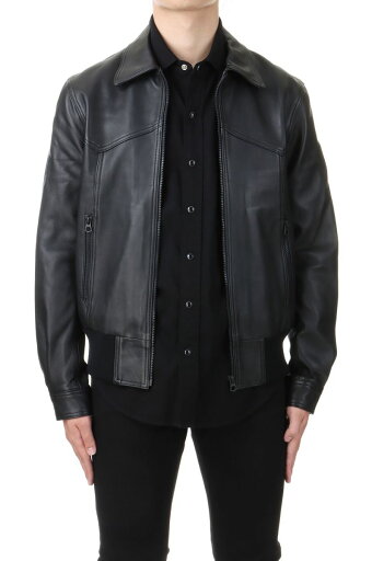 【SALE / 20%OFF】Sheep Leather Zipup Rib JKT / BLK (2410-8003) Minedenim(マインデニム) 【SALE / 20%OFF】Sheep Leather Zipup Rib JKT / BLK (2410-8003) Minedenim(マインデニム)