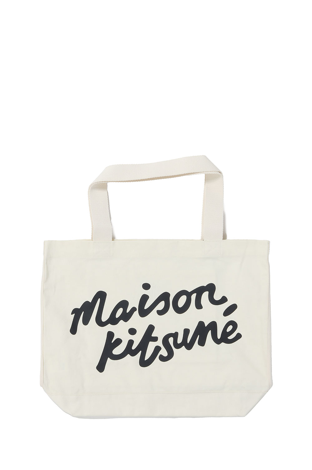 Rakuten - 【P10倍】MAISON KITSUNE HANDWRITING TOTE - ECRU (OW05124WW9042) Maison Kitsune -Women-(メゾンキツネ)