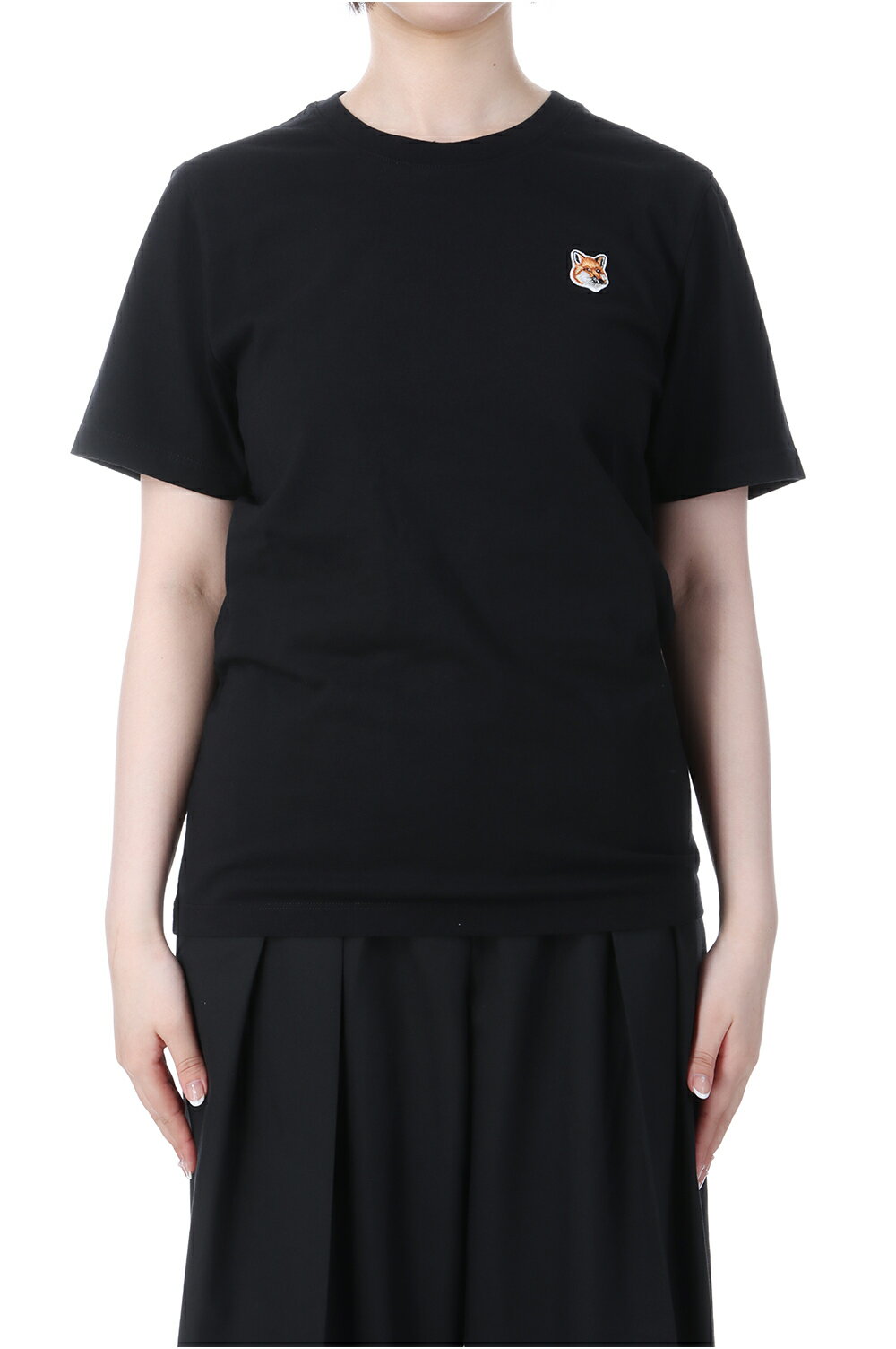 Rakuten - 【P10倍】FOX HEAD PATCH REGULAR TEE SHIRT - BLACK (LW00105KJ0008) Maison Kitsune -Women-(メゾンキツネ)