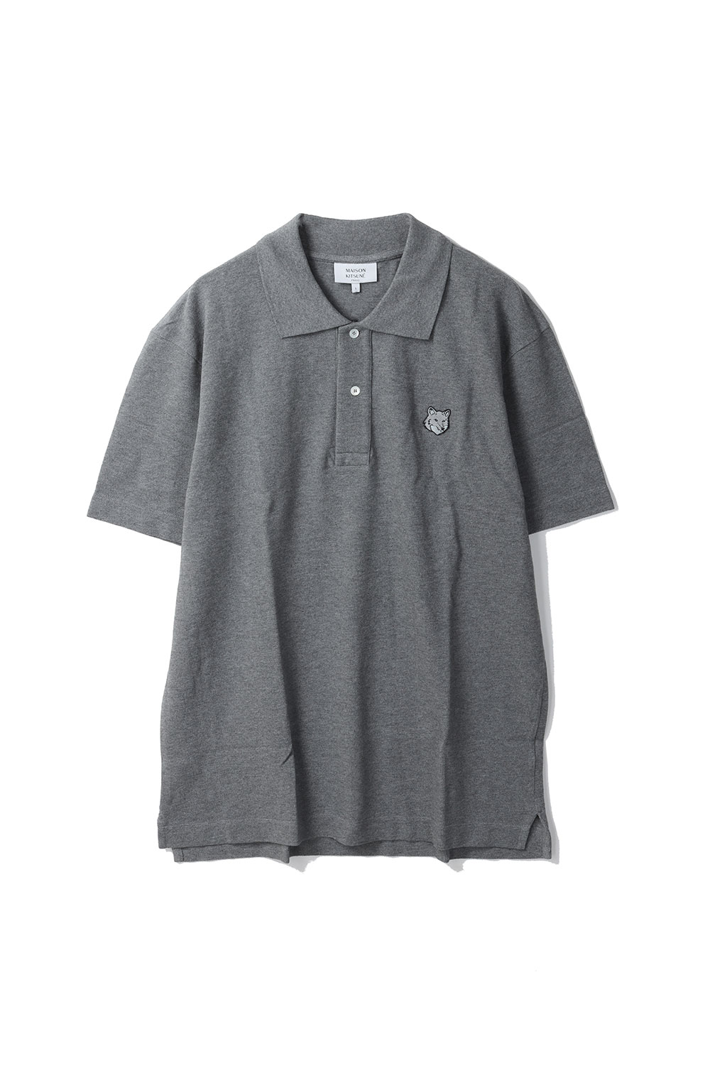BOLD FOX HEAD PATCH COMFORT POLO - MEDIUM GREY MELANGE (MM00210KJ7010)...