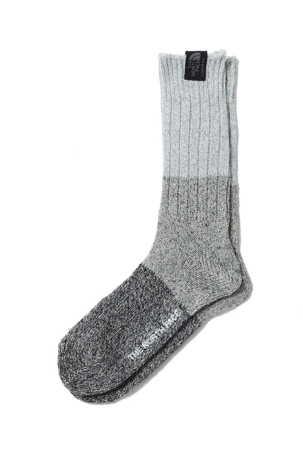 Naturally Linen Silk Crew - MIX GRAY / MIX CHARCOAL (NN82510) The Nort...