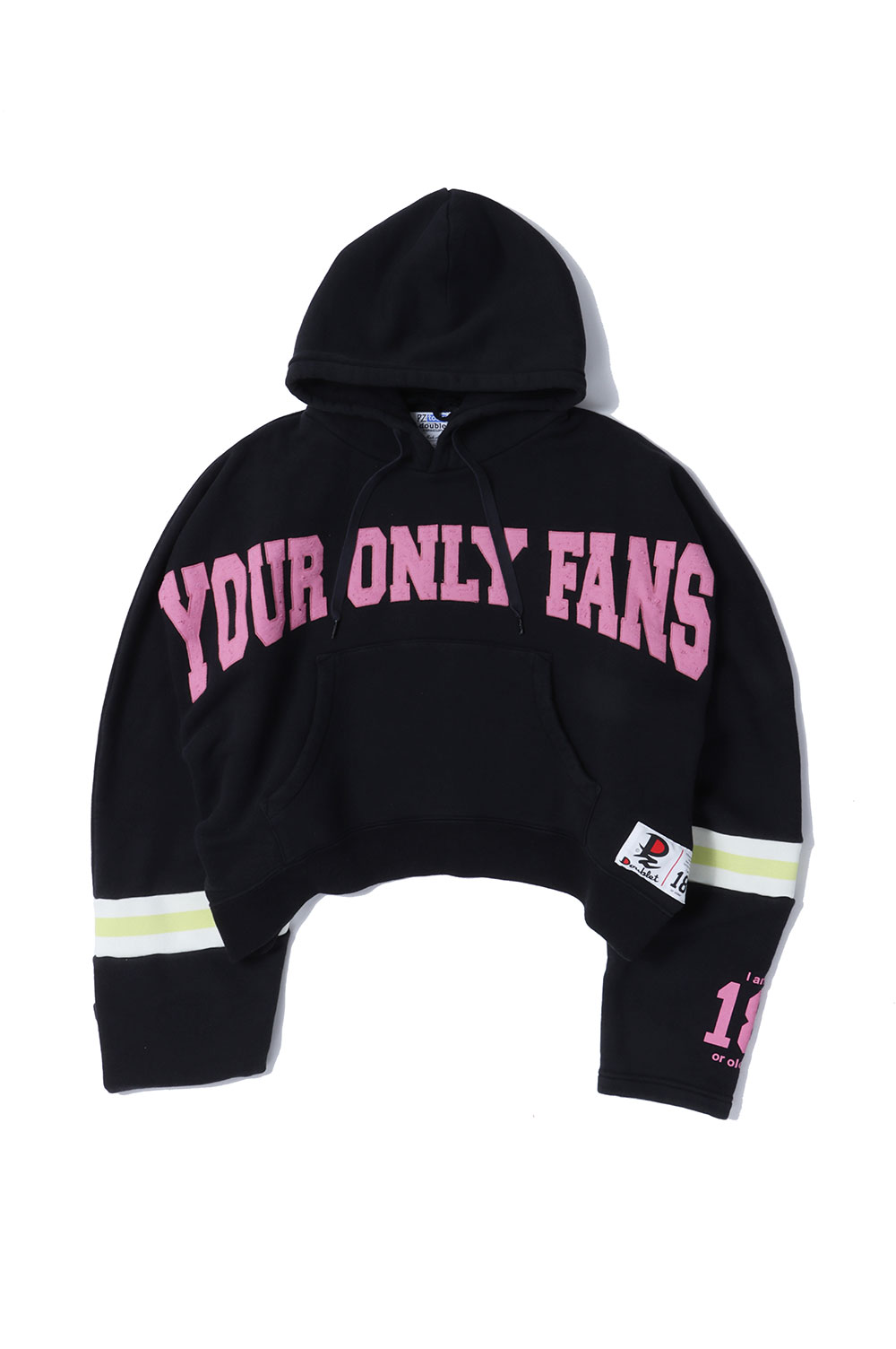 ONLY FANS HOODIE - BLACK (25SS39CS374) doublet(ダブレット)