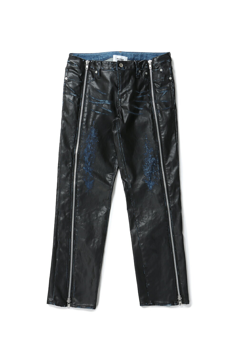 Rakuten - 【P10倍】LEATHER COATING DENIM ZIP PANTS - BLACK (25SS13PT302) doublet(ダブレット)