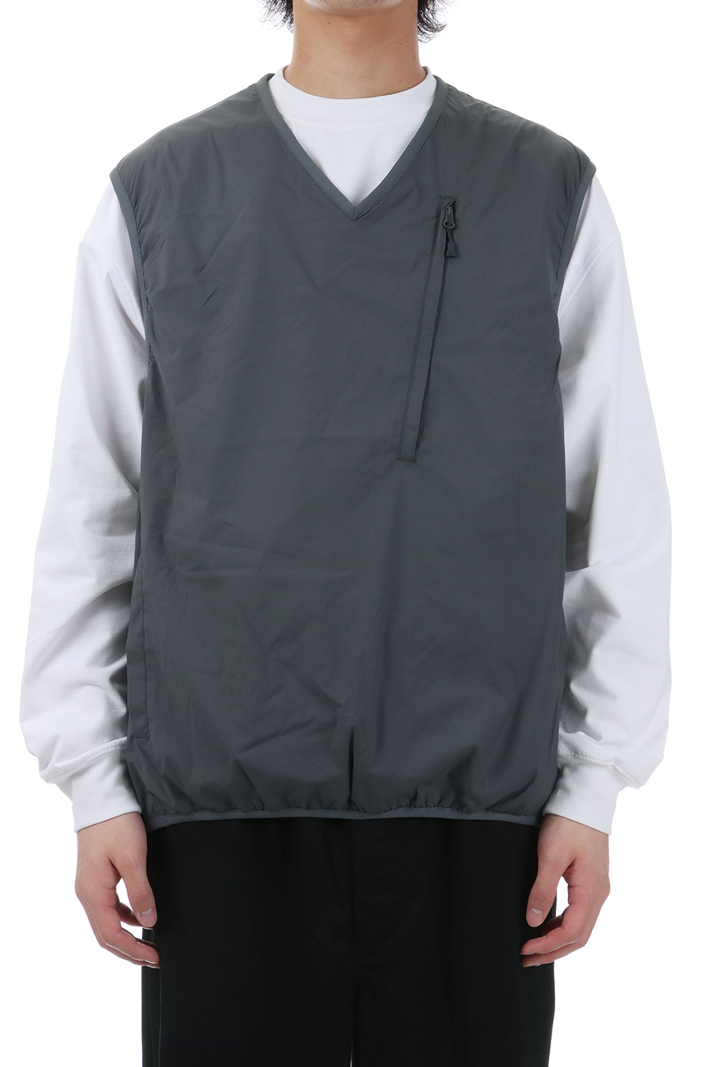 TECH REVERSIBLE FIELD VEST - CHARCOAL (BJ-23025) D