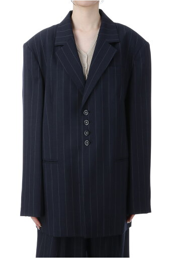 Stripe Over Jacket - INDIGO (12510101) Todayful(トゥデイフル) Stripe Over Jacket - INDIGO (12510101) Todayful(トゥデイフル)