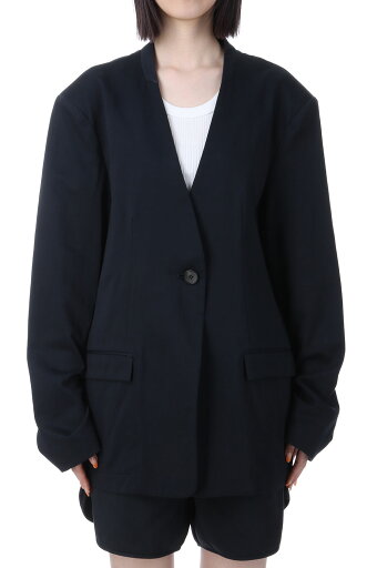【SALE / 30%OFF】Collarless Twill Jacket - INDIGO (12510106) Todayful(トゥデイフル) 【SALE / 30%OFF】Collarless Twill Jacket - INDIGO (12510106) Todayful(トゥデイフル)