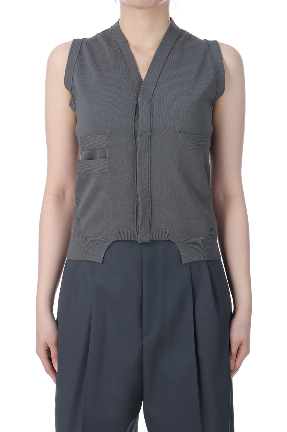 樂天商城 - High Twist Yern Vest - Gray (25SS-20-N) Jun Mikami(ジュンミカミ)