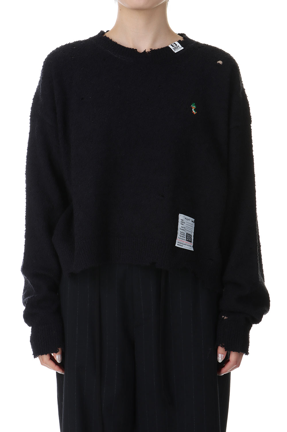 DISTRESSED PO-BLACK(K13SW711) MIHARA YASUHIRO -Women(ミハラ ヤスヒロ)
