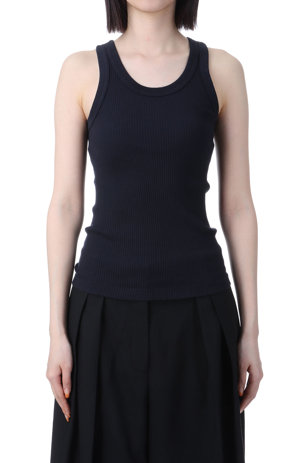 T-Shirts - Seamless Rib Tanktop -NAVY (12510607) Todayful(トゥデイフル)
