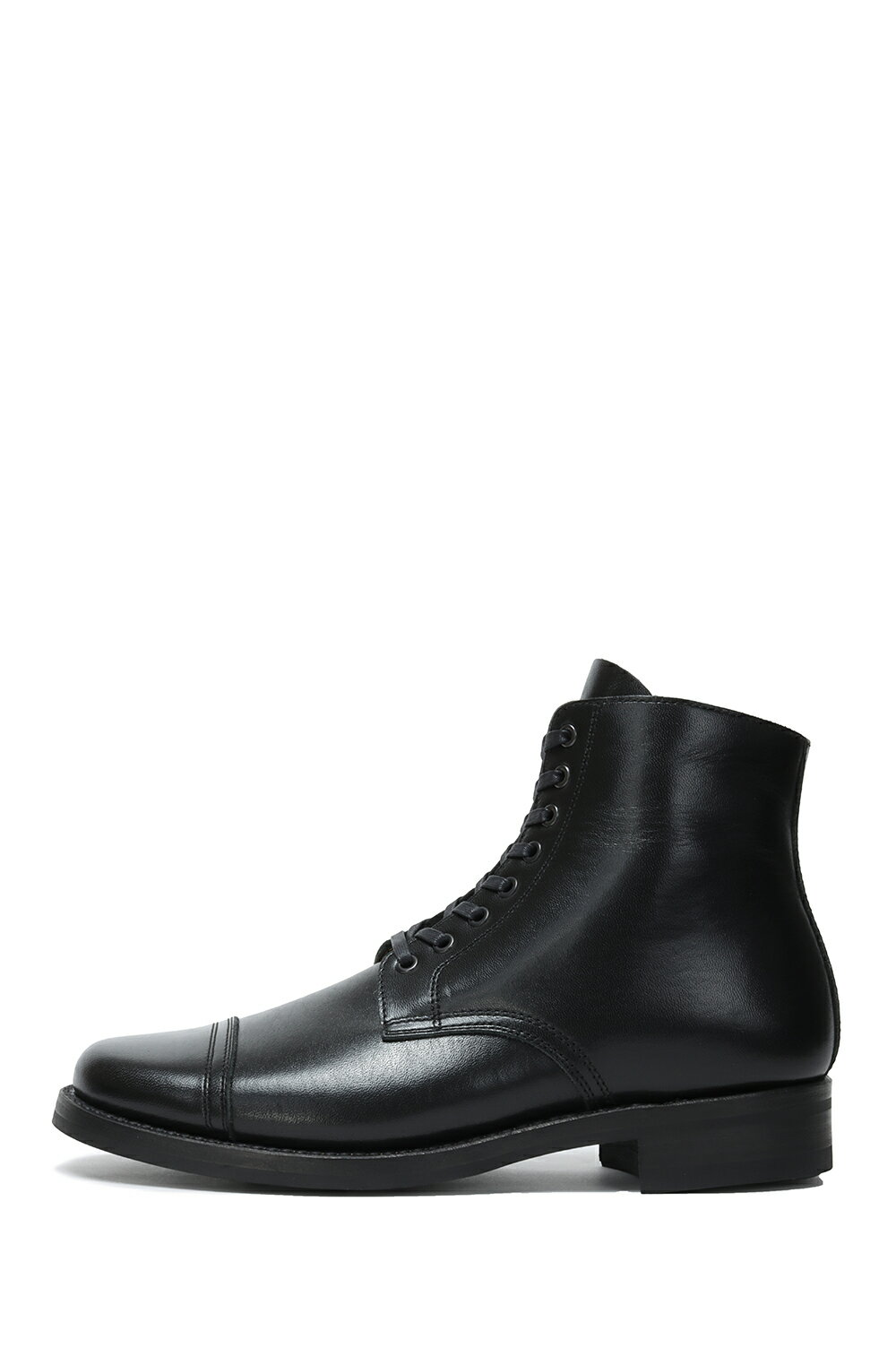 HORSEHIDE MILITARY BOOTS / BLACK (AB-07H-CL-LW/BLK) Addict Clothes(アディクトクローズ)