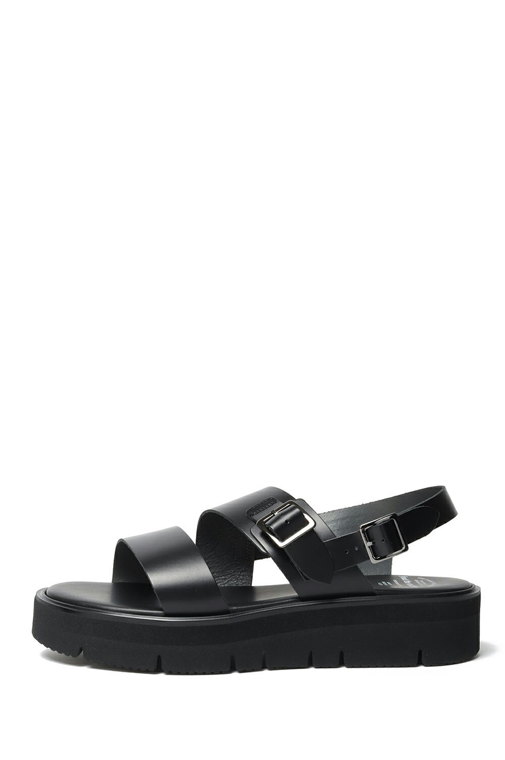 SS BELT SANDALS (GLOXI CUT MEDIUM SOLE) - BLACK (FTC2512001) foot the coacher(フットザコーチャー)