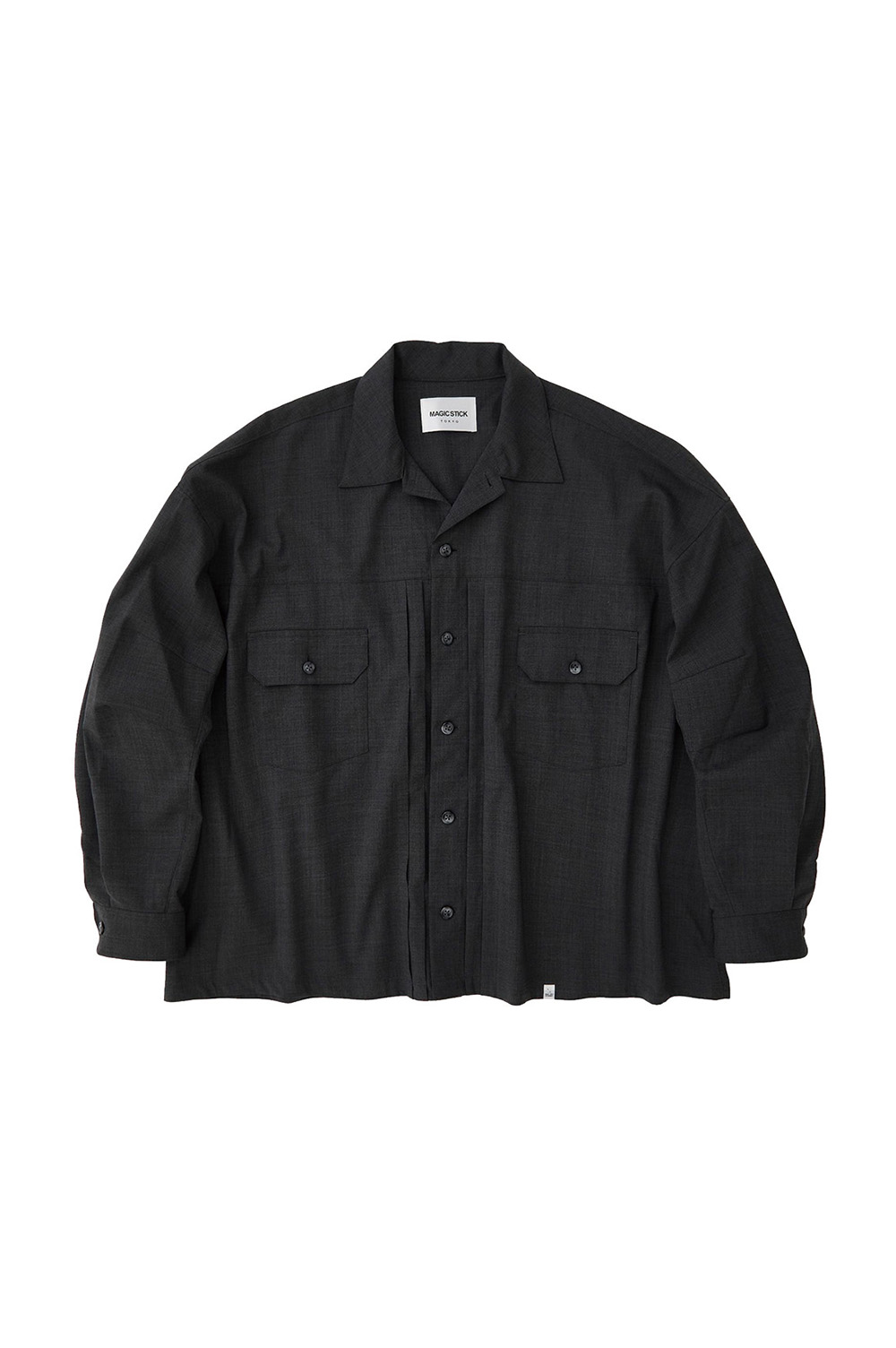 WIDE DRESS TYPE 2 SHIRT / Solid Grey (25SS-MS3-022) MAGIC STICK(ޥå...