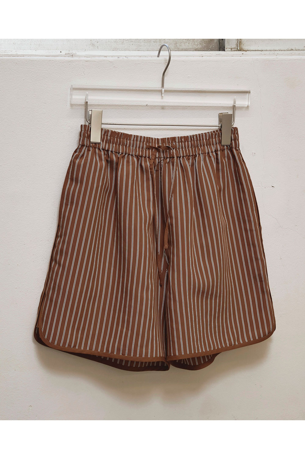 Stripe Half Pants - CAMEL (12520701) Todayful(トゥデイフル)
