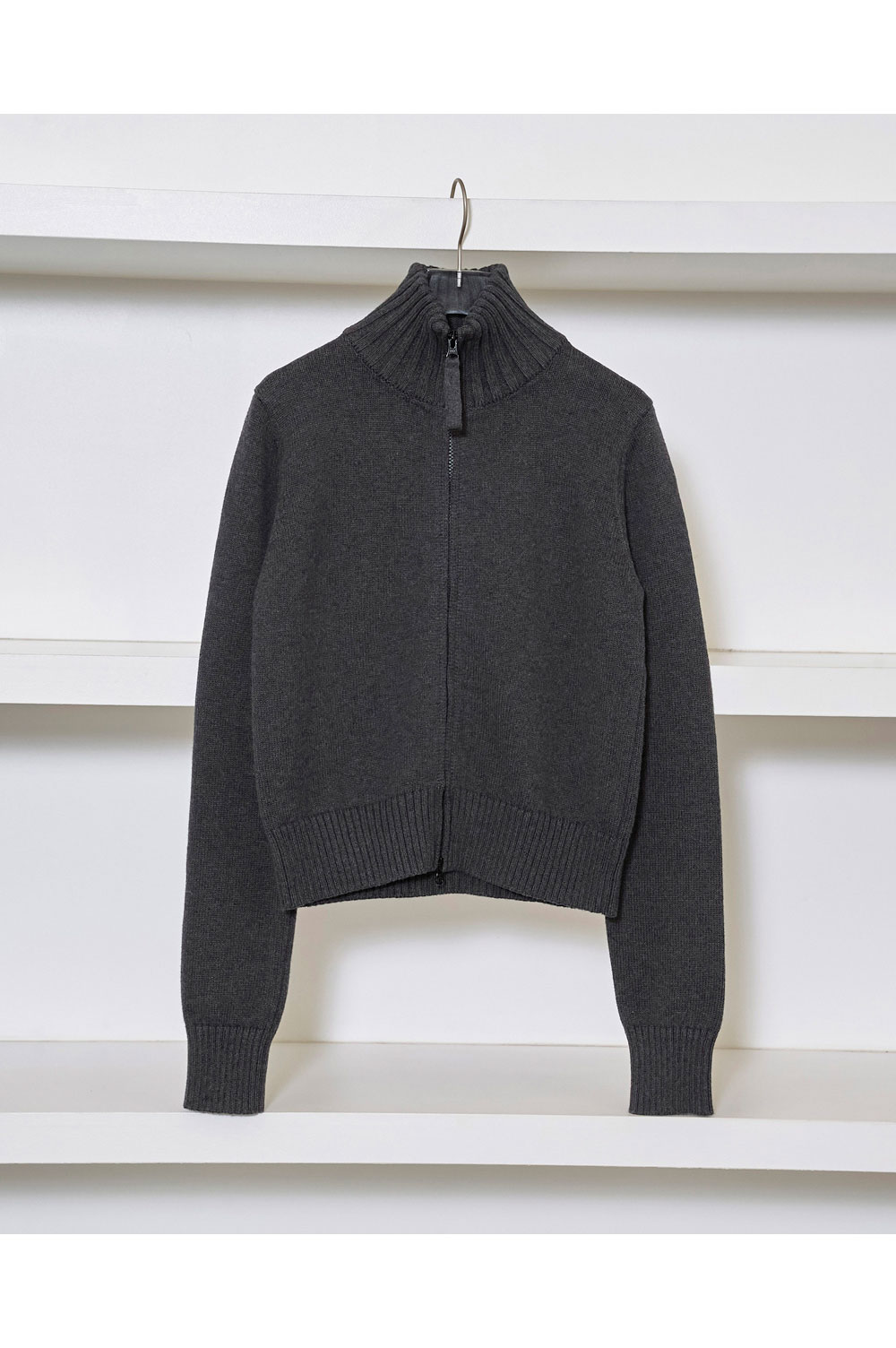 Compact Zip Knit - CHARCOAL GRAY(12520508) Todayful(トゥデイフル)