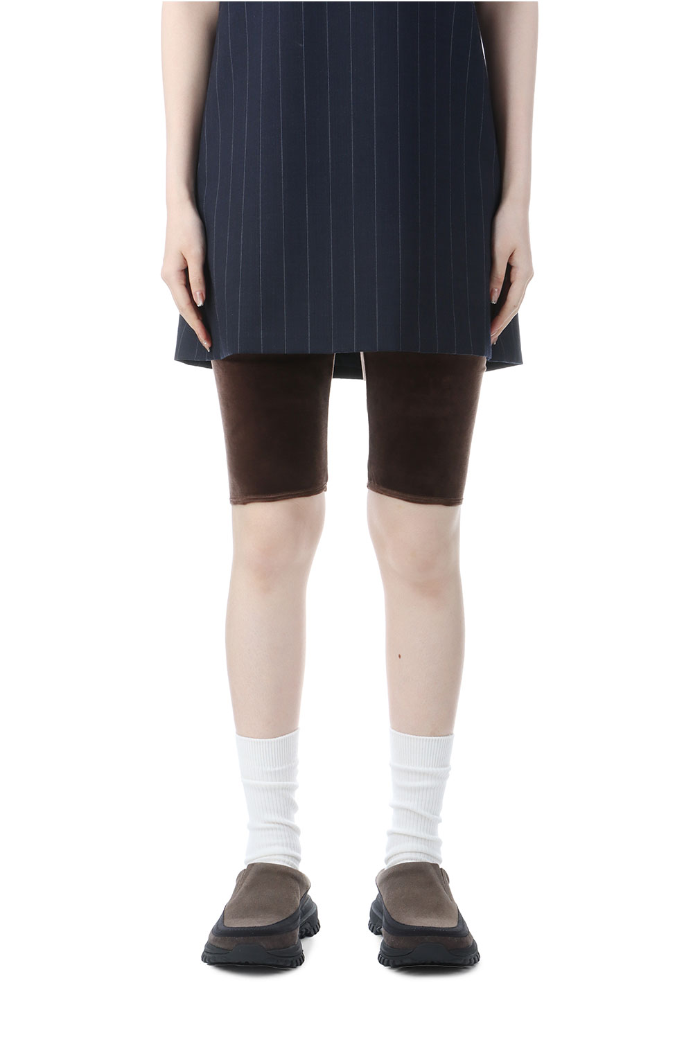 Rakuten - Velour Half Leggings -BROWN (12520709) Todayful(トゥデイフル)