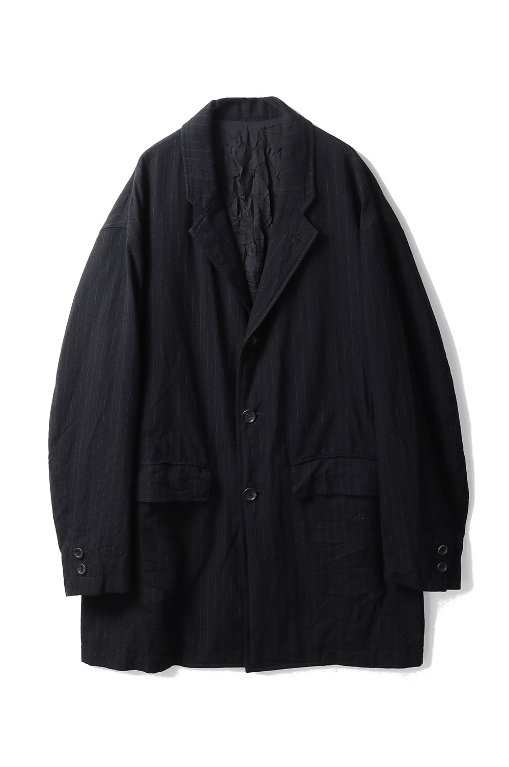 【P2倍】PIN STRIPE BEBOP JACKET / BLACK (PC-031-3608) Porter Classic(ポータークラシック)