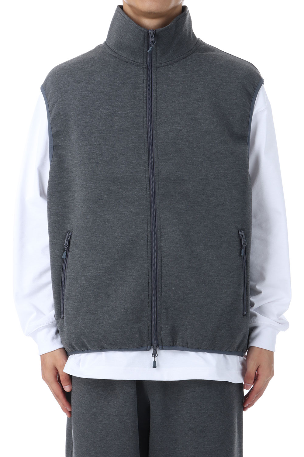 Rakuten - TECH SCUBA KNIT STAND COLLAR VEST - CHARCOAL (BE-61025W) DAIWA PIER39(ダイワ ピア39)