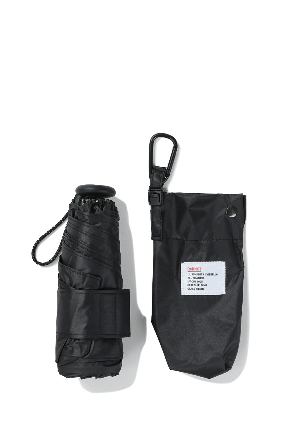 【P5倍】U/L SUNBLOCK UMBRELLA MINI - BLACK (RKN-25003) ReKNOT(リノット)