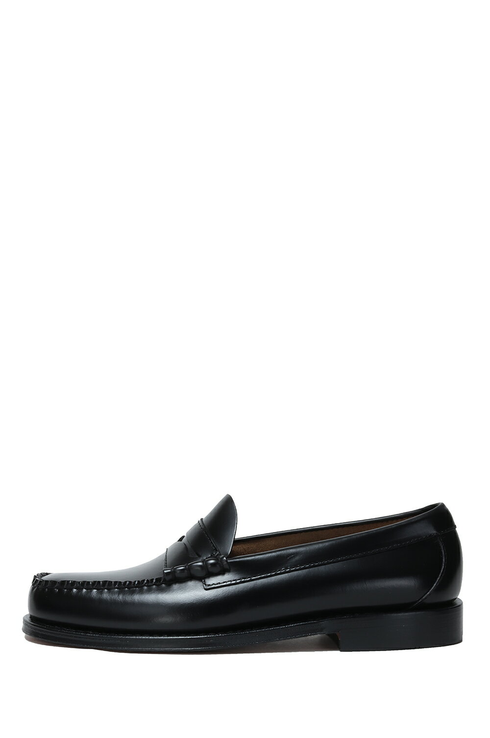  P2�{ WEEJUN HERITAGE LARSON MOC PENNY - BLACK LEATHER (BA11010H) G.H BASS(�o�X)