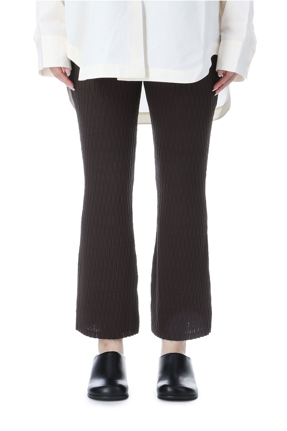 Rakuten - Knit Flare Leggings - CHARCOAL GRAY (62520727) anuke(アンヌーク)