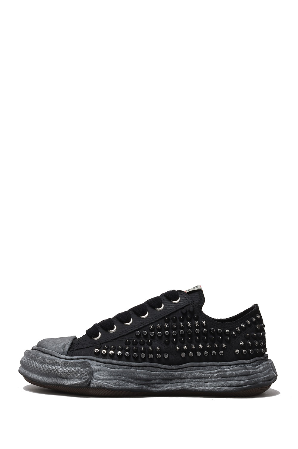 樂天商城 - PETERSON 23 studded paint canvas Low-Top / BLK/BLK (A15FW721) MIHARA YASUHIRO(ミハラ ヤスヒロ)