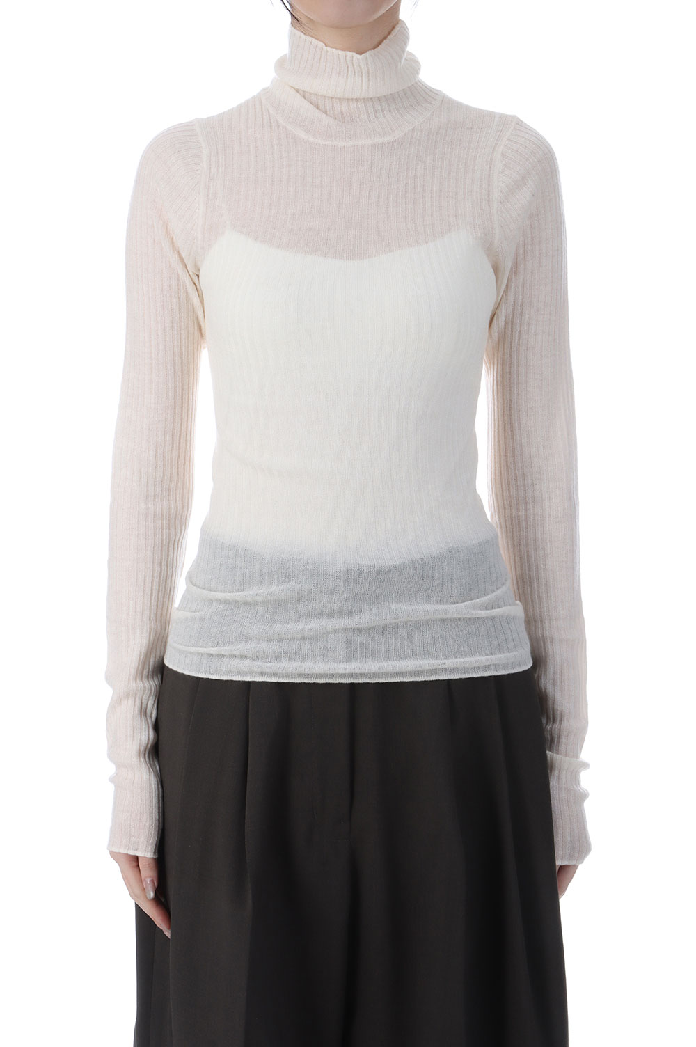 Soft Rib Turtle - IVORY (62520536) anuke(アンヌーク)