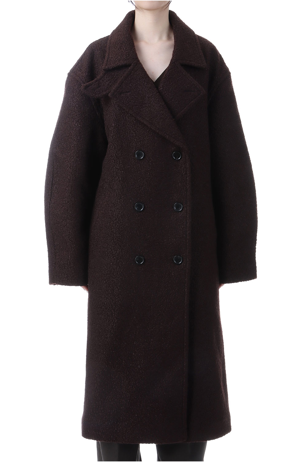Double Tweed Coat - BROWN (62520005) anuke(アンヌーク)