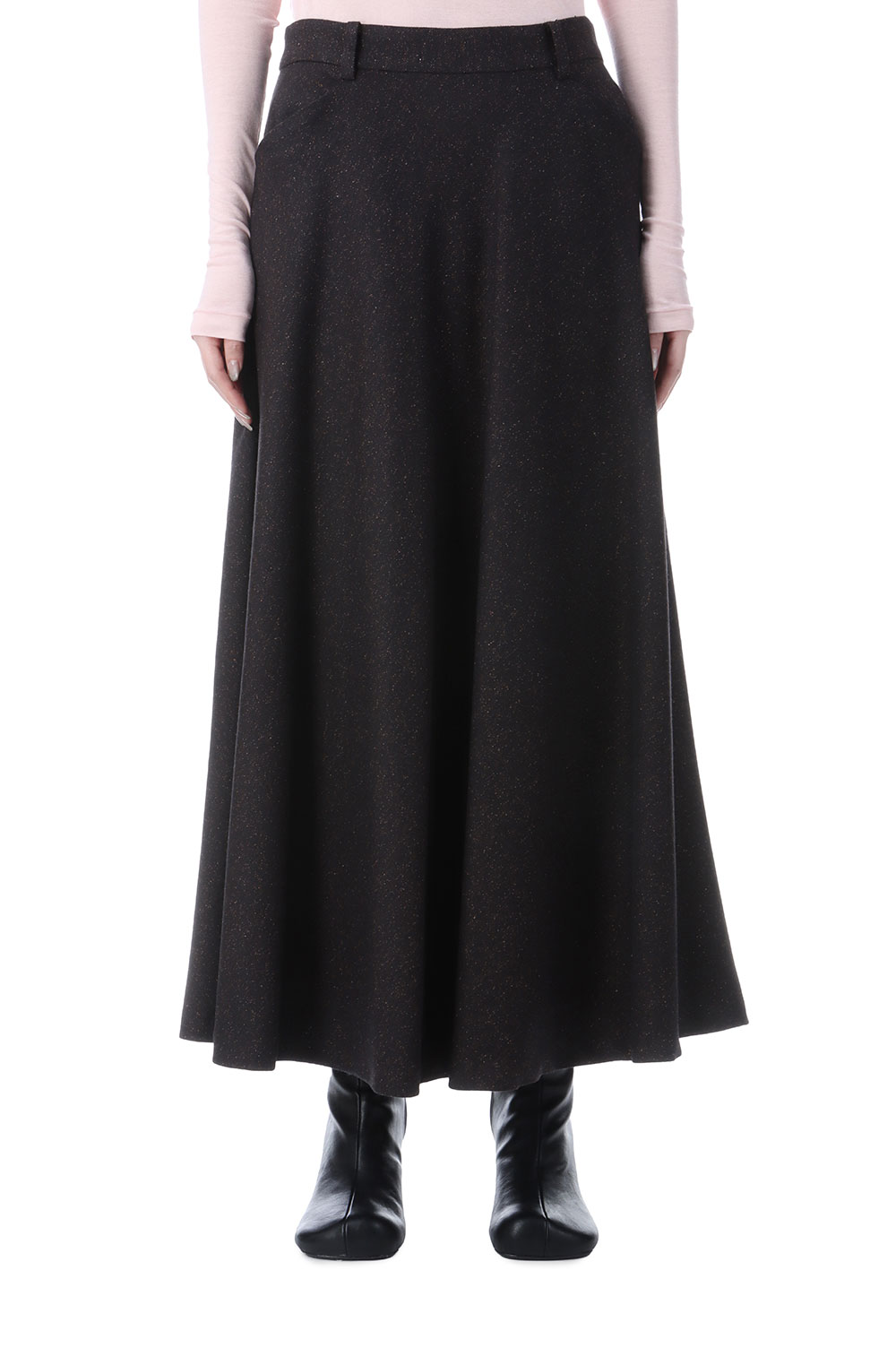 Rakuten - HERRINGBONE FLARE SKIRT - BROWN (25AMSSK03) Shinzone(シンゾーン)