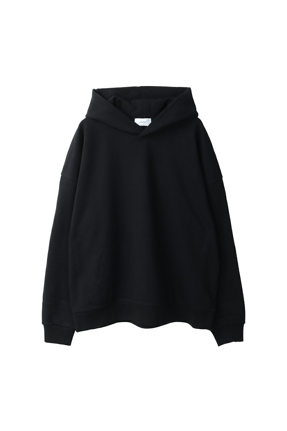 樂天商城 - OVERSIZED SWEAT HOODIE - BLACK (T001) CEIVE(シーヴ)