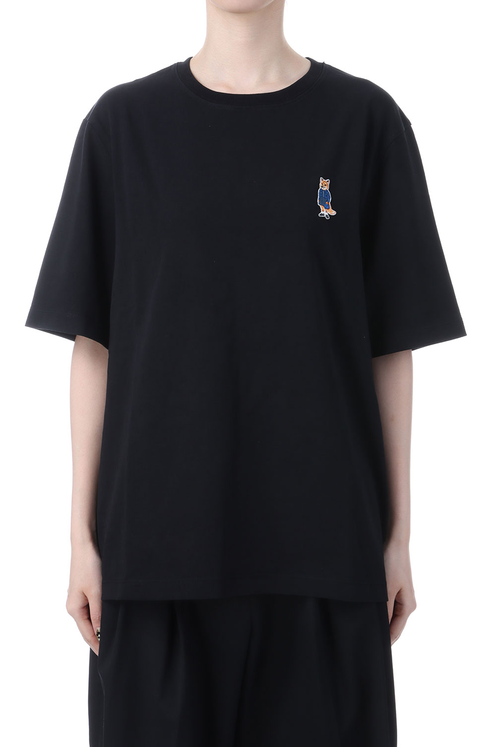 Rakuten - 【P10倍】DRESSED FOX COMFORT TEE-SHIRT - BLACK (PW00121KJ0119) Maison Kitsune -Women-(メゾンキツネ)