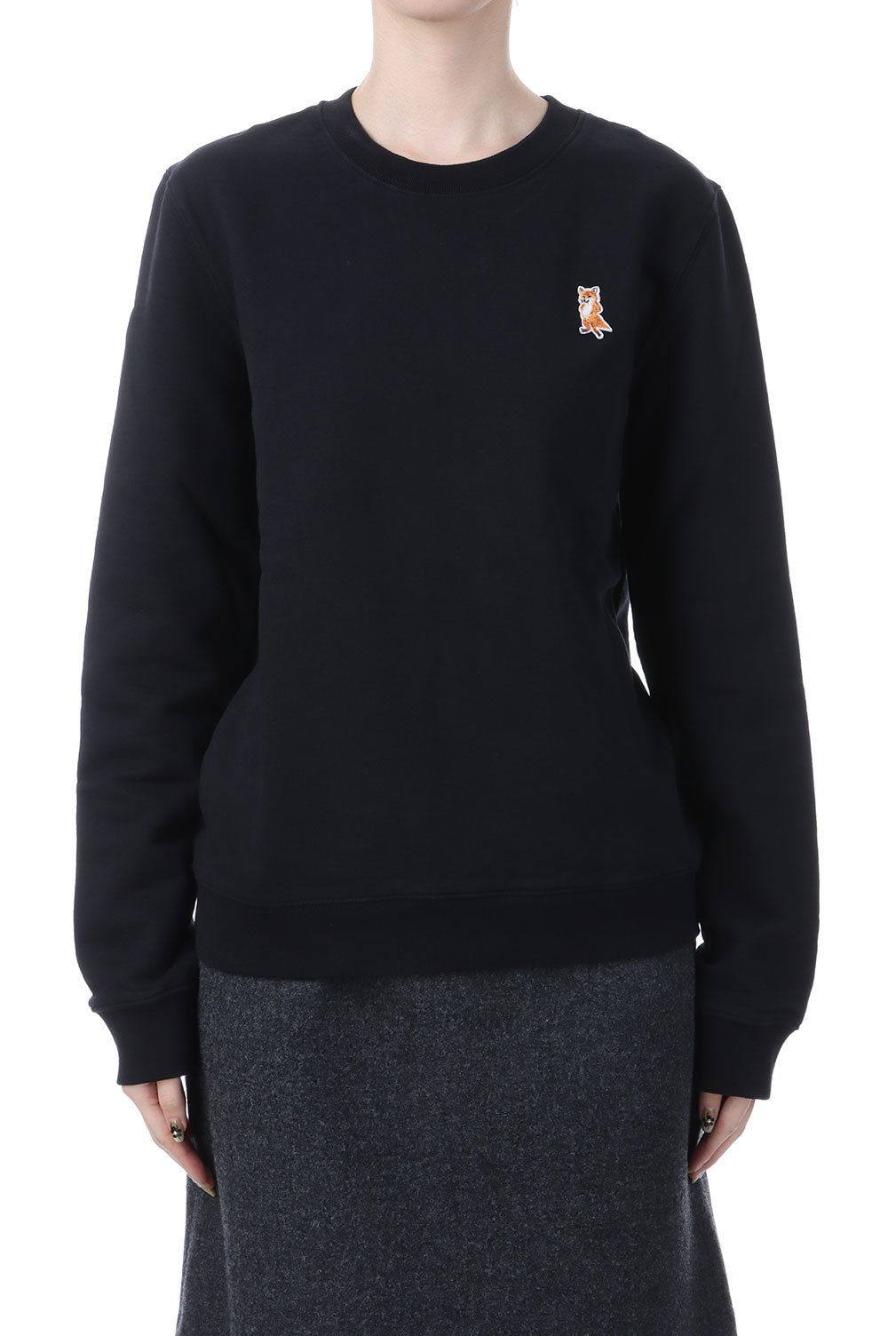 樂天商城 - LADY FOX REGULAR SWEATSHIRT - BLACK (PW00320KM0340) Maison Kitsune -Women-(メゾンキツネ)